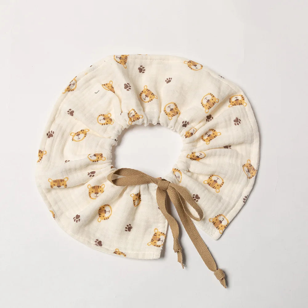 Cotton Gause Baby Bibs Fashion bib 360 Flower Newborn Bib Infant Burp Cloths Bandana Scarf for Kid Girl Boy Feeding Saliva Towel