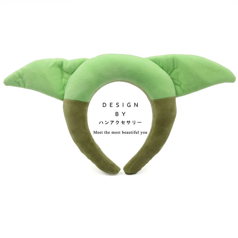 Disney Anime Lotso Bear Chip Judy Hopps Yoda Baby Stuffed Hairband Funny Wash Headband Cartoon Doll Hair Accessories Gift
