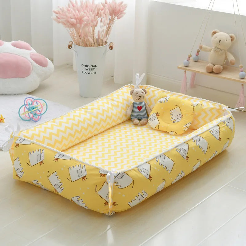 Baby Nest Bed Portable Crib Travel Infant Toddler Cradle f