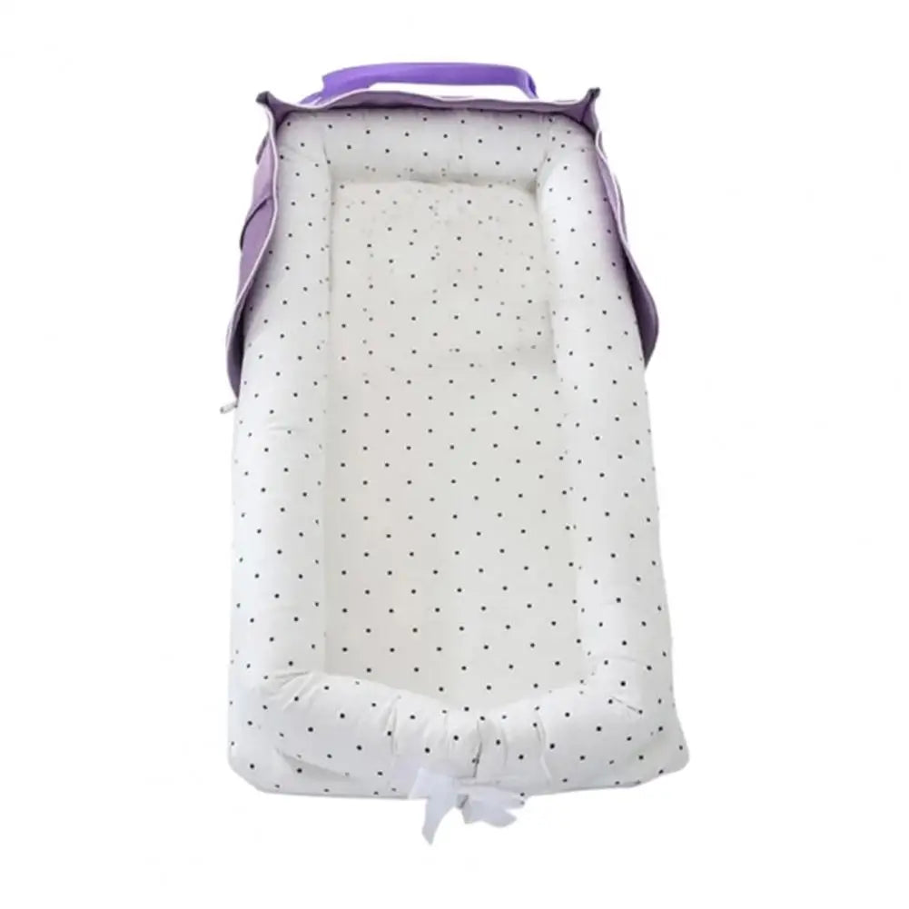 Baby Shower Gift Idea Portable Foldable Baby Nest Adjustable Breathable Sleeping Bed for Infants 0-24 Months Shower for Baby