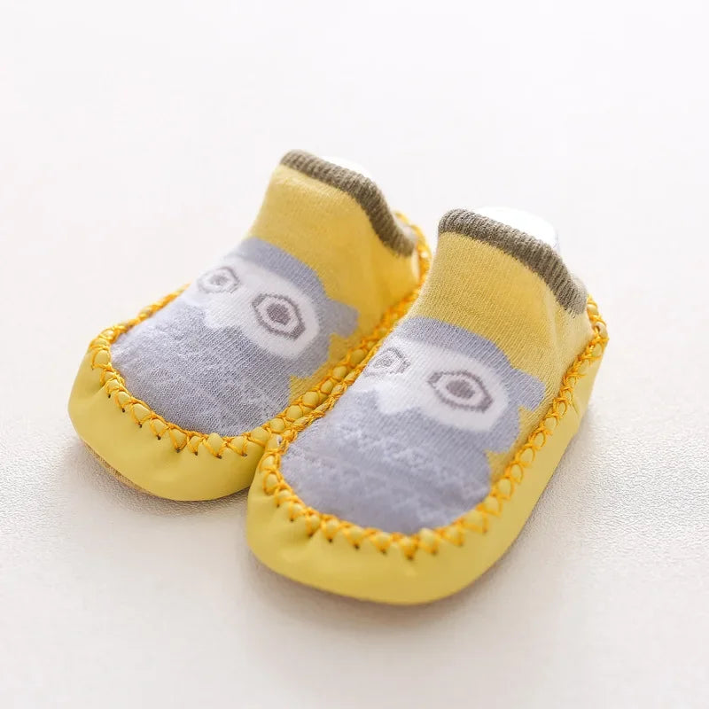 Baby Socks Shoes Infant Color Matching Cute Cartoon Kids Baby Shoes Doll Children Floor Sneaker Toddler Soft Soled First Walkers