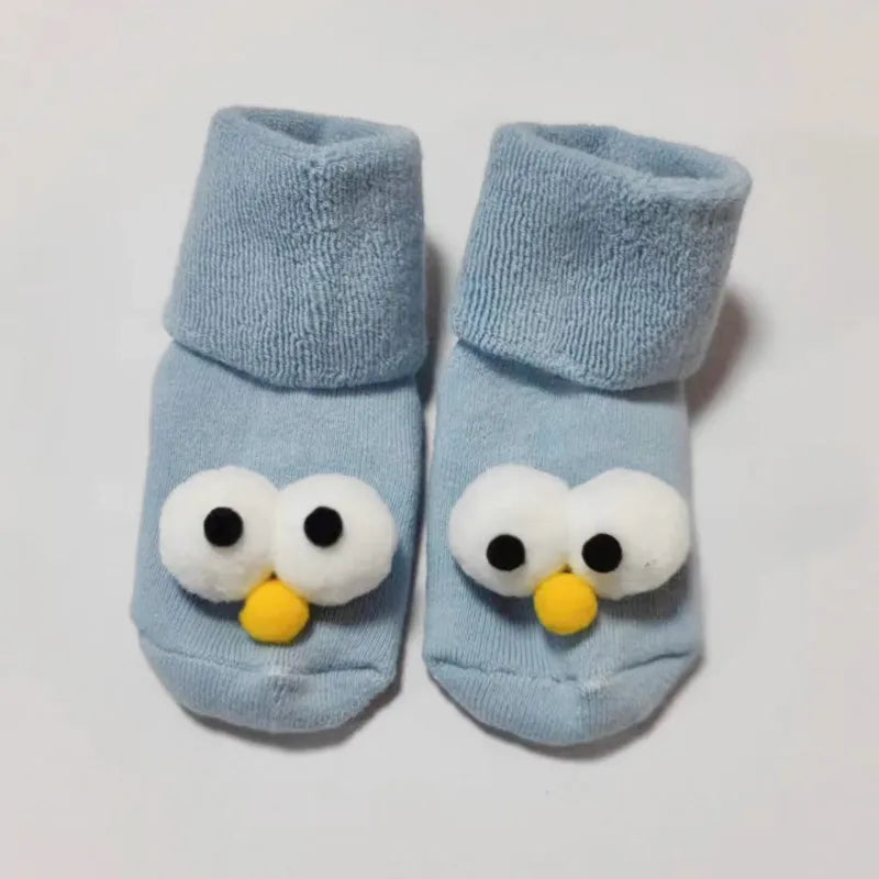 Cartoon big eyes baby socks