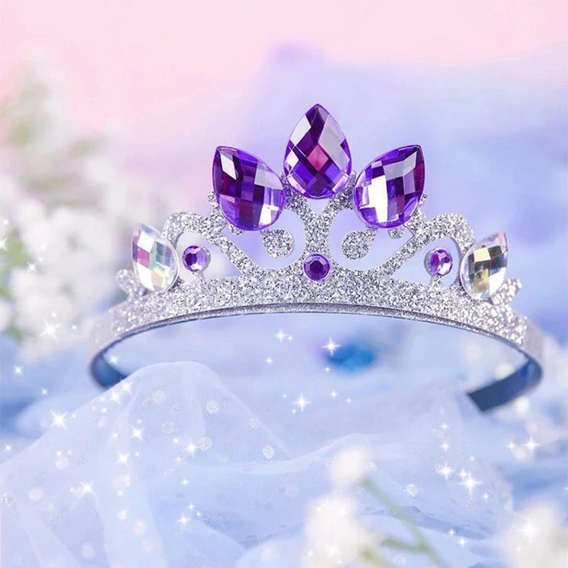 ZANLLOY Princess Crown Role-playing Baby Girl Toys Children Snowflake Crown Headband Gift Baby Hair Accessories