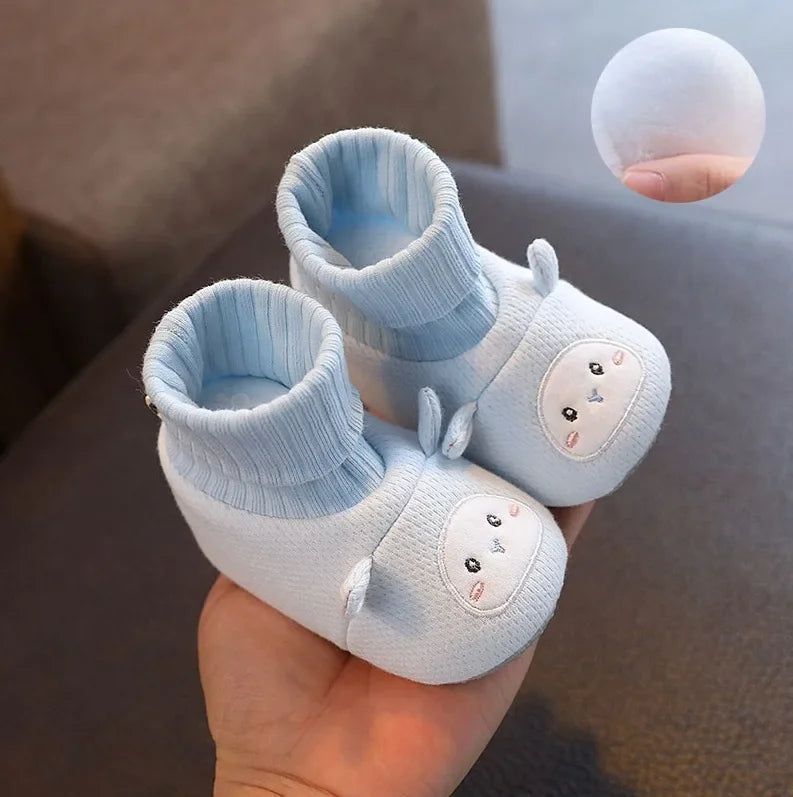 Baby Shoes Spring Autumn Male Female Babies Keep Their Shoes on 6-12 Months Old 0-1 Years Old Cotton Shoe Soft