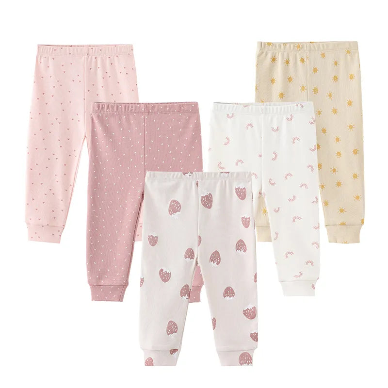 Baby Girl Pants 3/4/5Pieces Cotton Newborn Baby