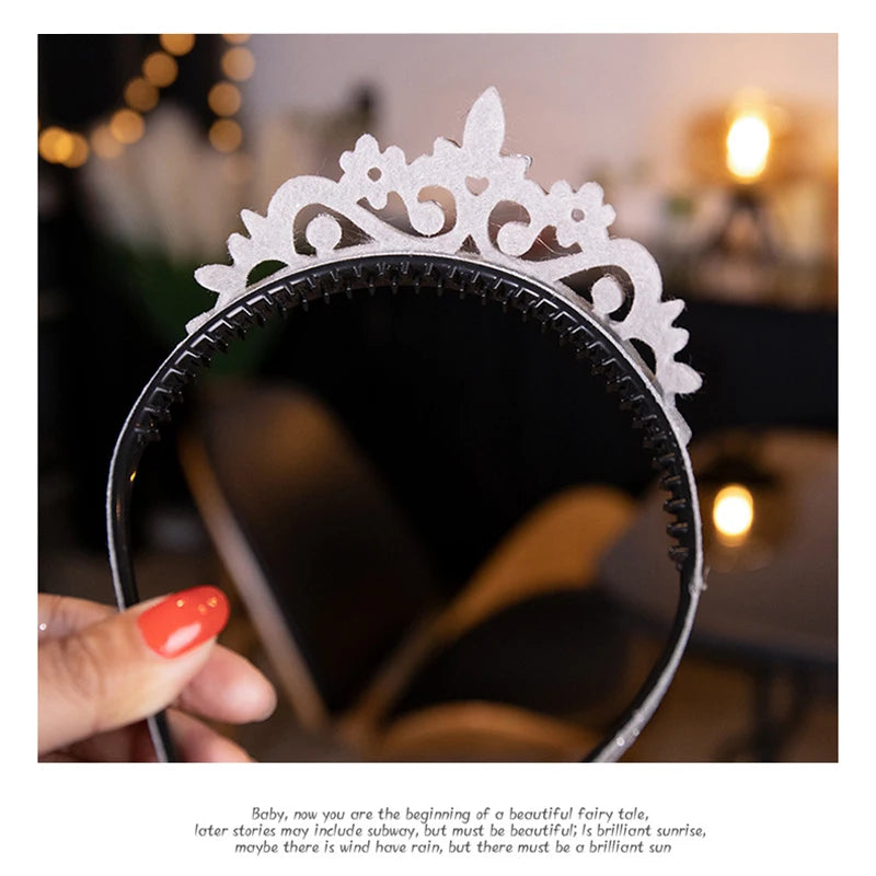 ZANLLOY Princess Crown Role-playing Baby Girl Toys Children Snowflake Crown Headband Gift Baby Hair Accessories