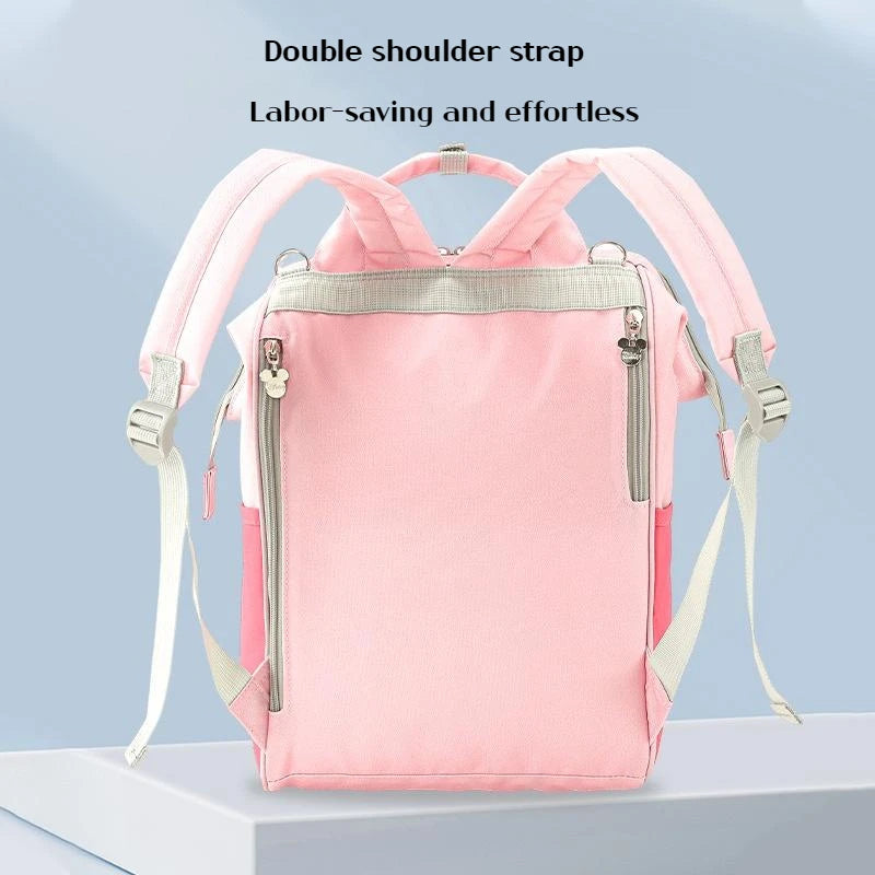 Disney Lotso Alien Mickey Mouse Mommy Bag Cartoon Large Capacity Waterproof Baby Diaper Bag Lightweight Multifunctional Backpack