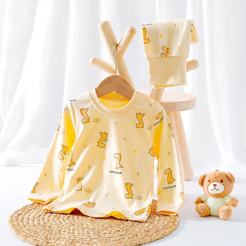 Cotton Underwear Set Infant Toddler Boy Girl Cartoon Printed 2 Pieces