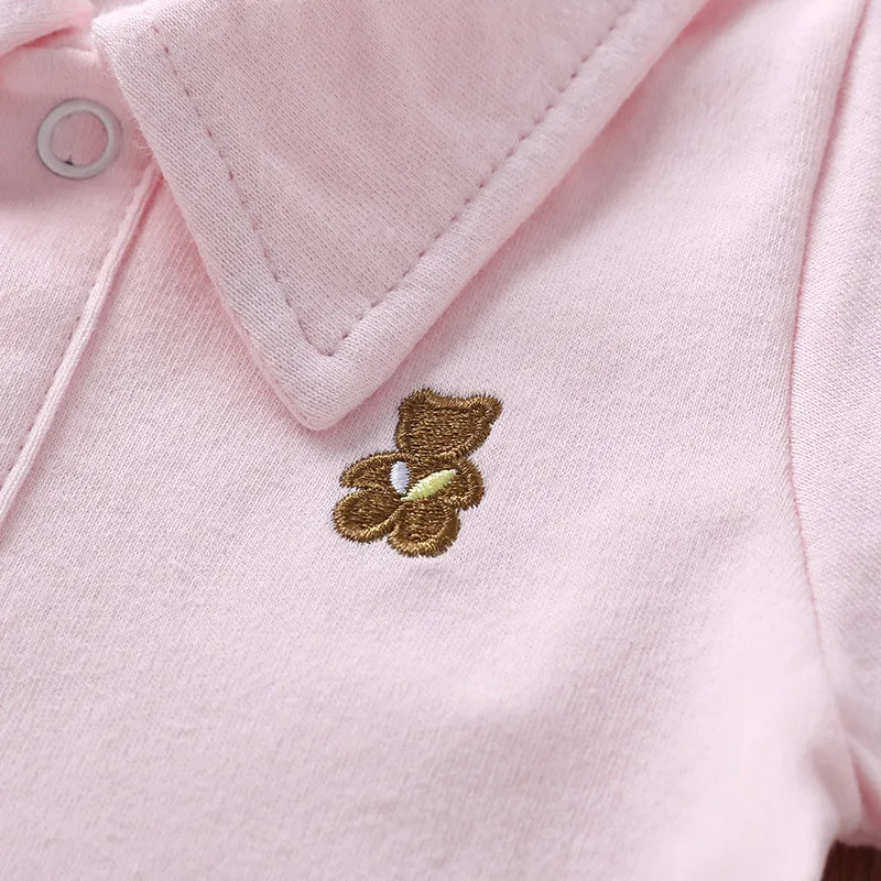 Newborn Baby Boys Clothes Summer Cotton Polo Shirt 0-12 Months