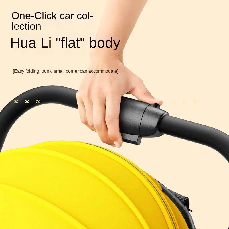 Baby Stroller 3-in-1 Fashion Four Seasons Universal Four Wheel Shock Absorber Umbrella Bi-directional Folding Baby Stroller