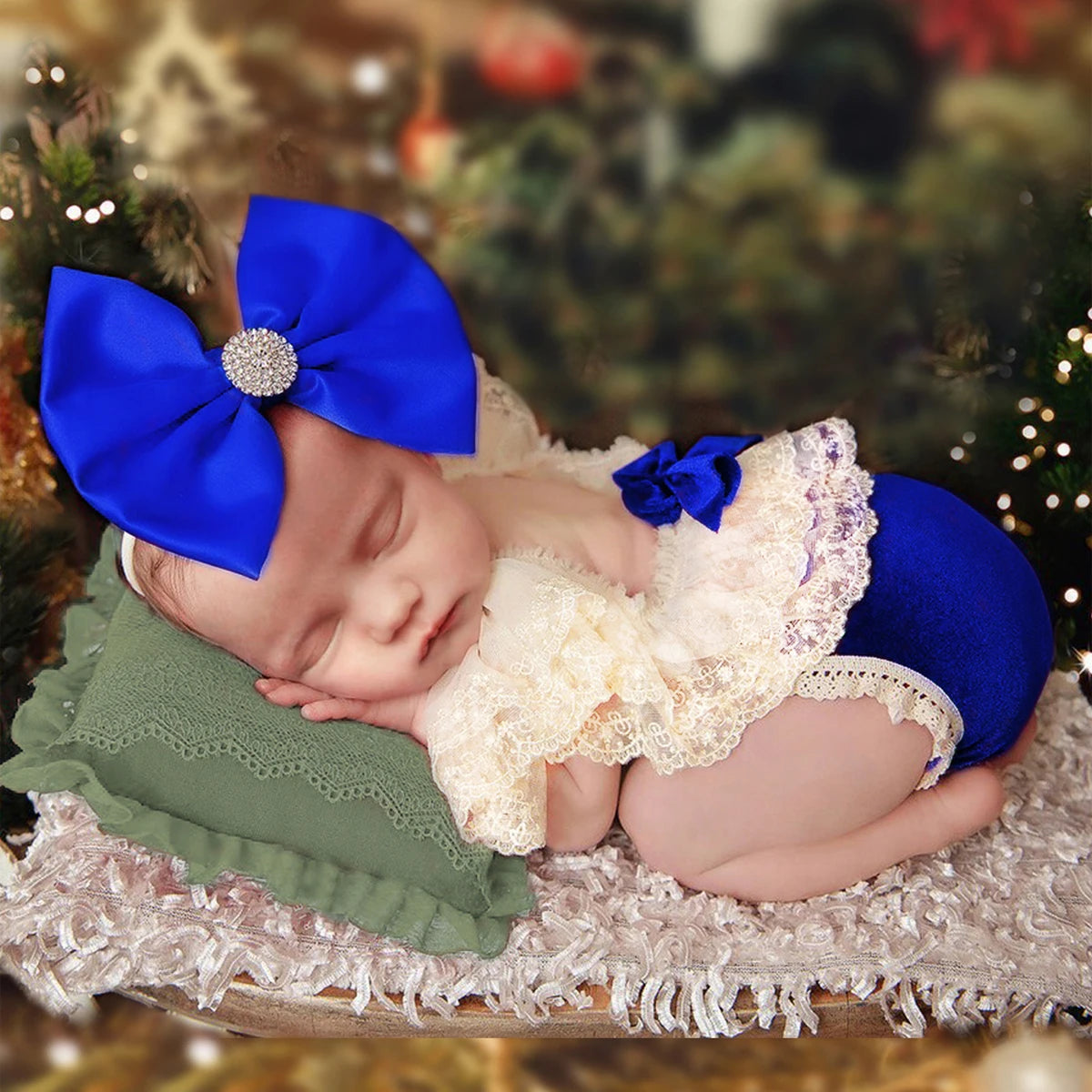 Photoshoot Baby Big Bow Rhinestone Hairband