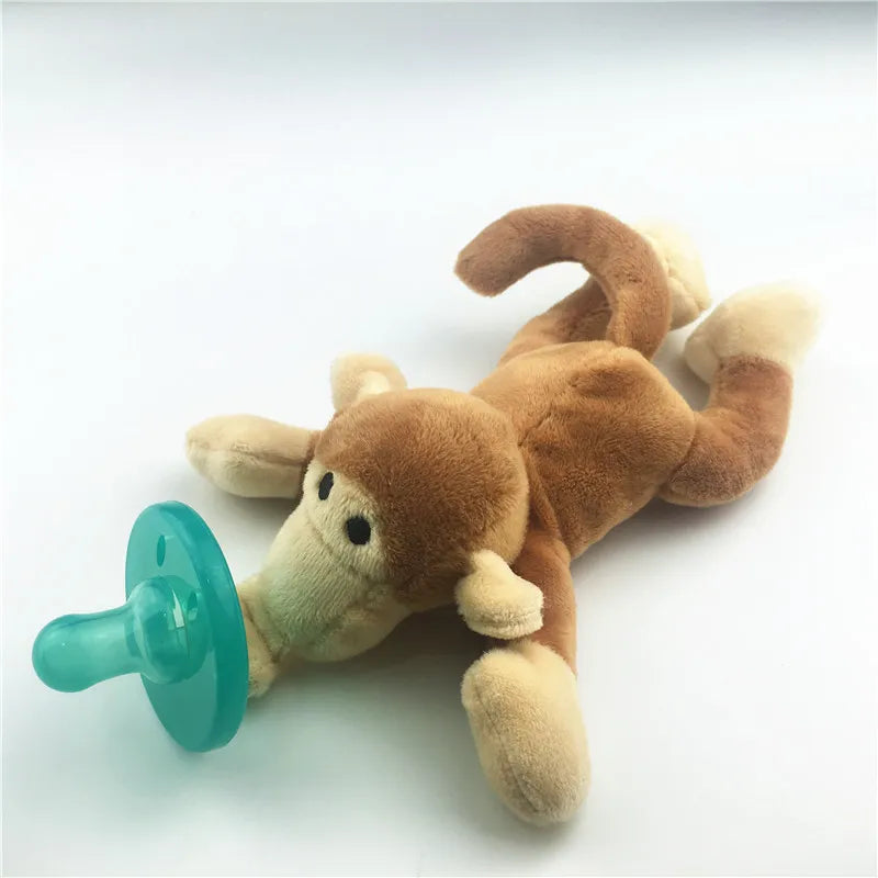 Baby Pacifier Silicone Cute Cartoon Animals Shape Pacifier Detachable Doll