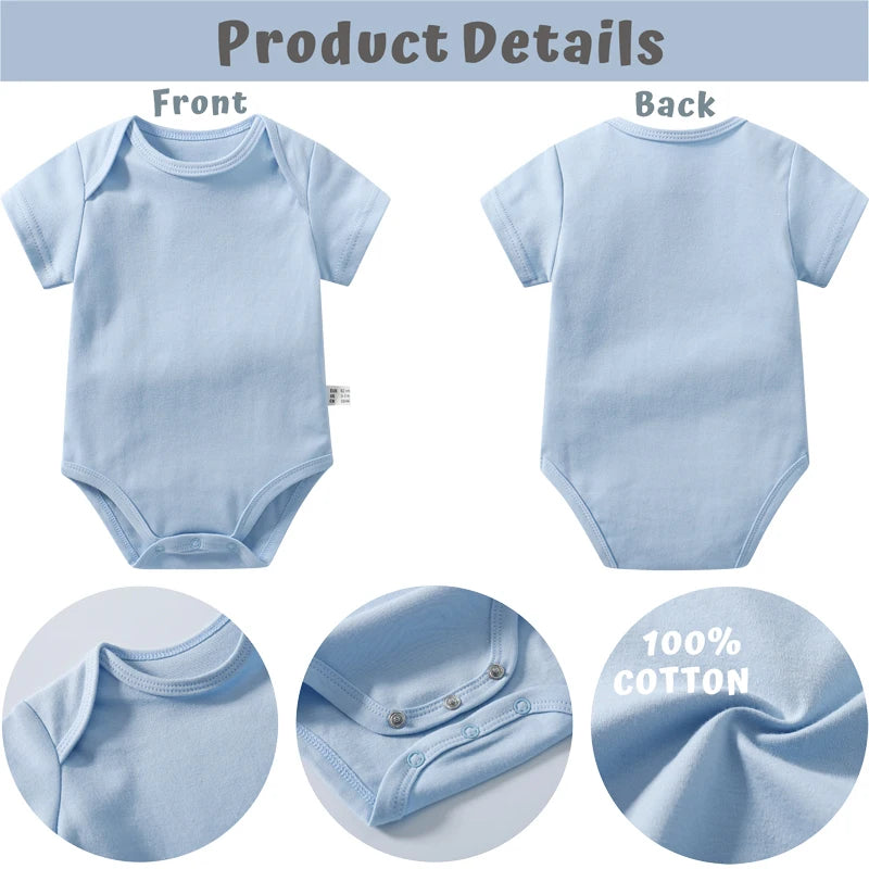 Cute Newborn Baby Summer Rompers Infant Bodysuits