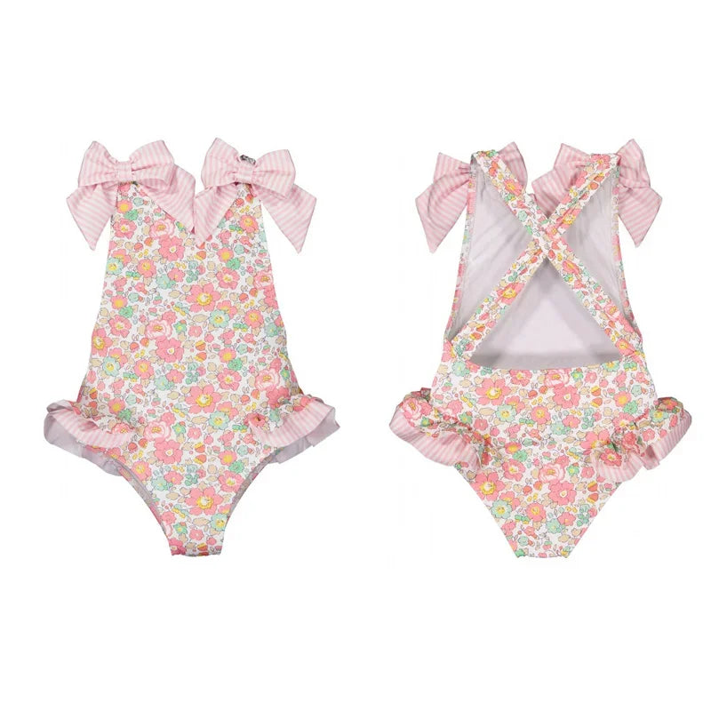 Baby One Piece Sling Print Cute Beach  Bikini Swimweart