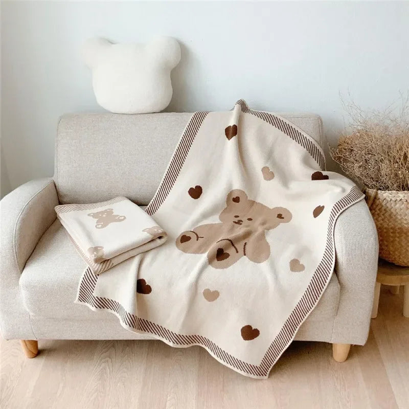 Newborn Blanket Autumn Winter Cotton Thickened Soft Skin Baby Warm Bed Sheet Sleeping Outdoor Baby Stroller Windproof Quilt