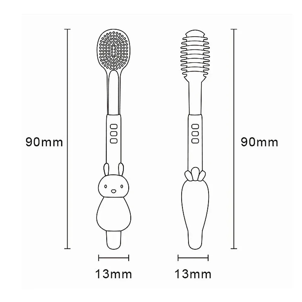 Baby Oral Care Set 360 Degree Cleaning Children Tongue Brush Kit Safe Infant Dental Care Toothbrush