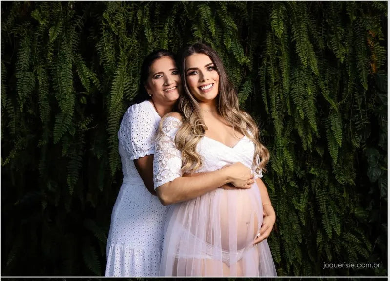 Maternity Sexy See-Through Pregnancy Dresses Baby Shower