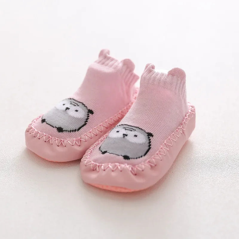 Baby Socks Shoes Infant Color Matching Cute Cartoon Kids Baby Shoes Doll Children Floor Sneaker Toddler Soft Soled First Walkers