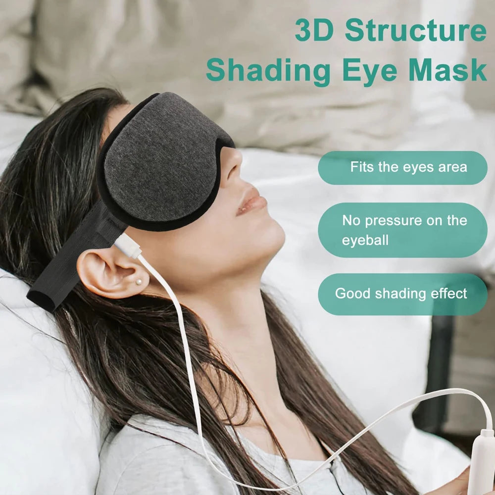 Reusable USB Electric Eye Care Massager Relieve Tired Eyes Dry Eyes Sleep Blindfold