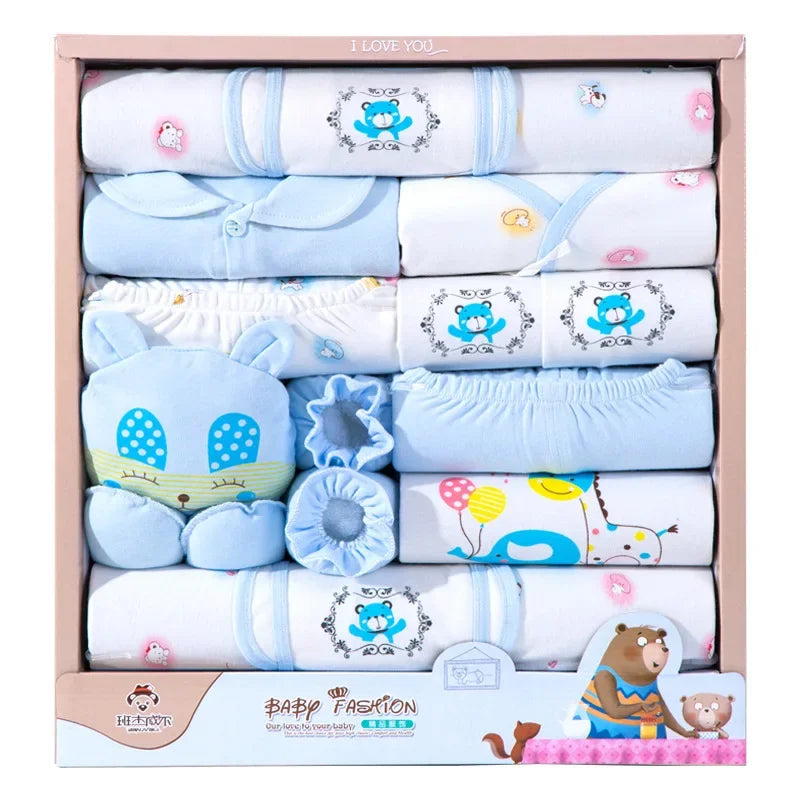 Newborn Baby Clothes 18-Piece Cotton Set Baby Gift Sets