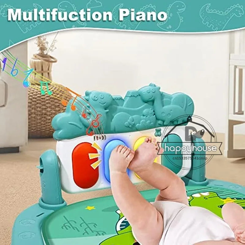 Baby Play Mat Baby Gym Play Piano Baby Activity Gym Mat with Music and Lights Piano Gym Baby Play Mat Gift for Babies Newborn