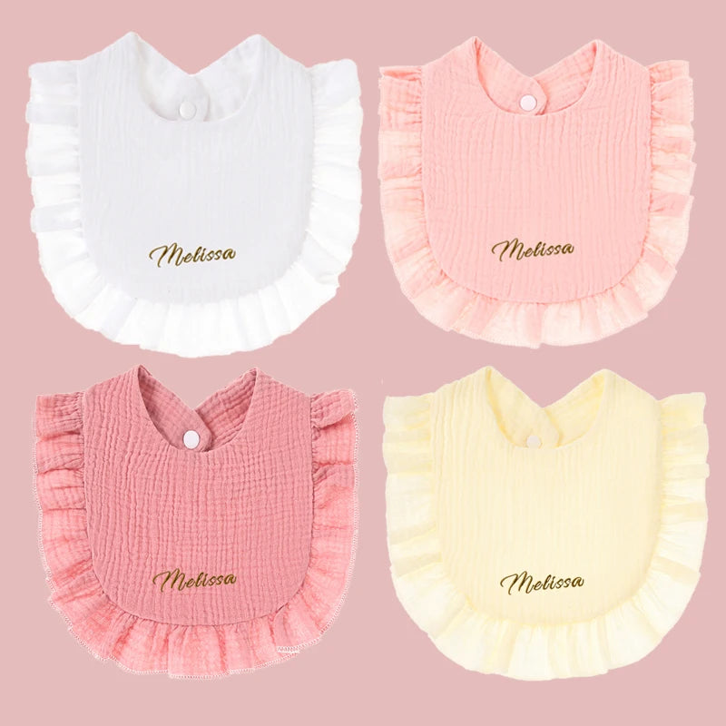 Baby Comforter Bibs Lace Cotton Newborn Accessories