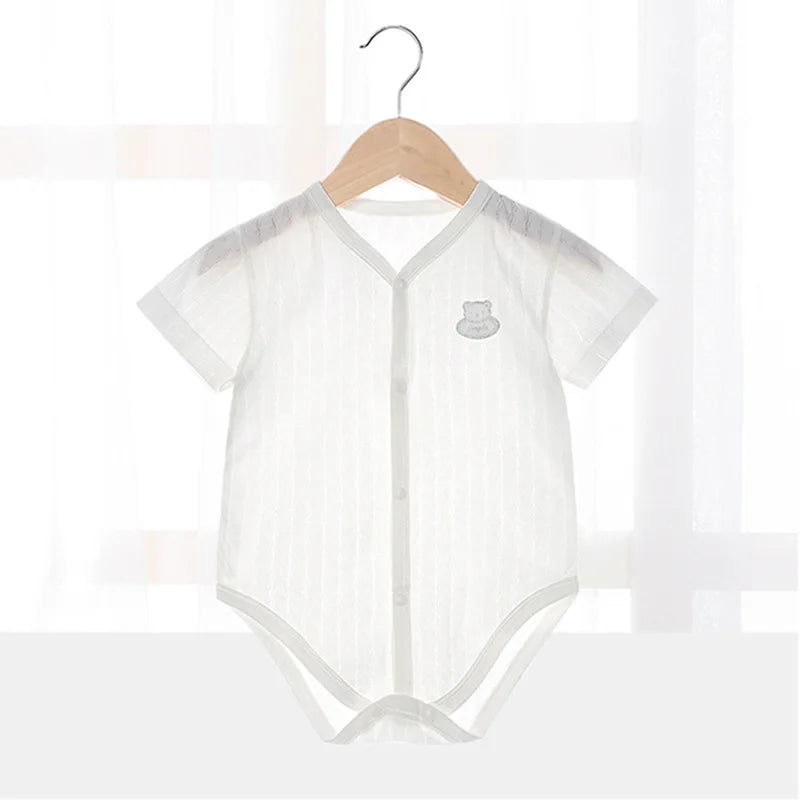 Newborn Baby Bodysuits for Summer Thin Outwear Clothes