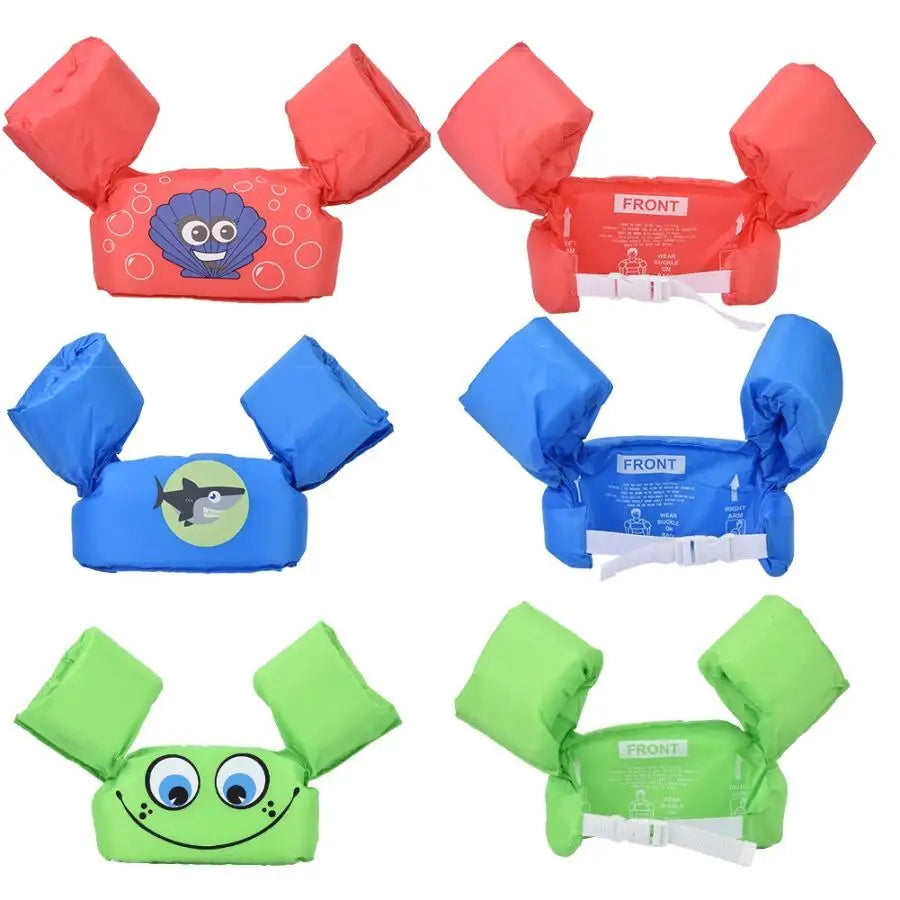 Cartoon Baby Float Arm Sleeve Life Jacket Swimsuit