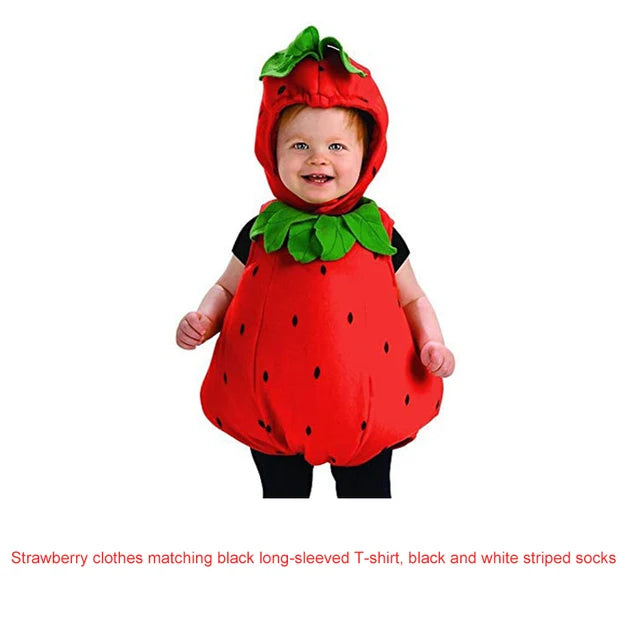 Halloween Kigurumis Strawberry Baby Custome Sets