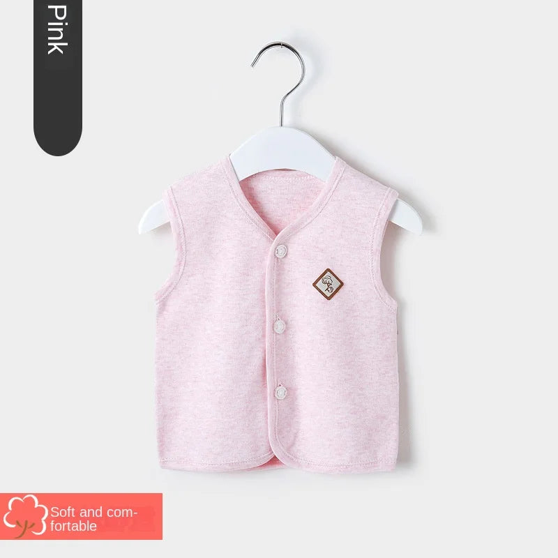 Baby Vest Spring and Autumn Thin Cotton Girls' Clothes