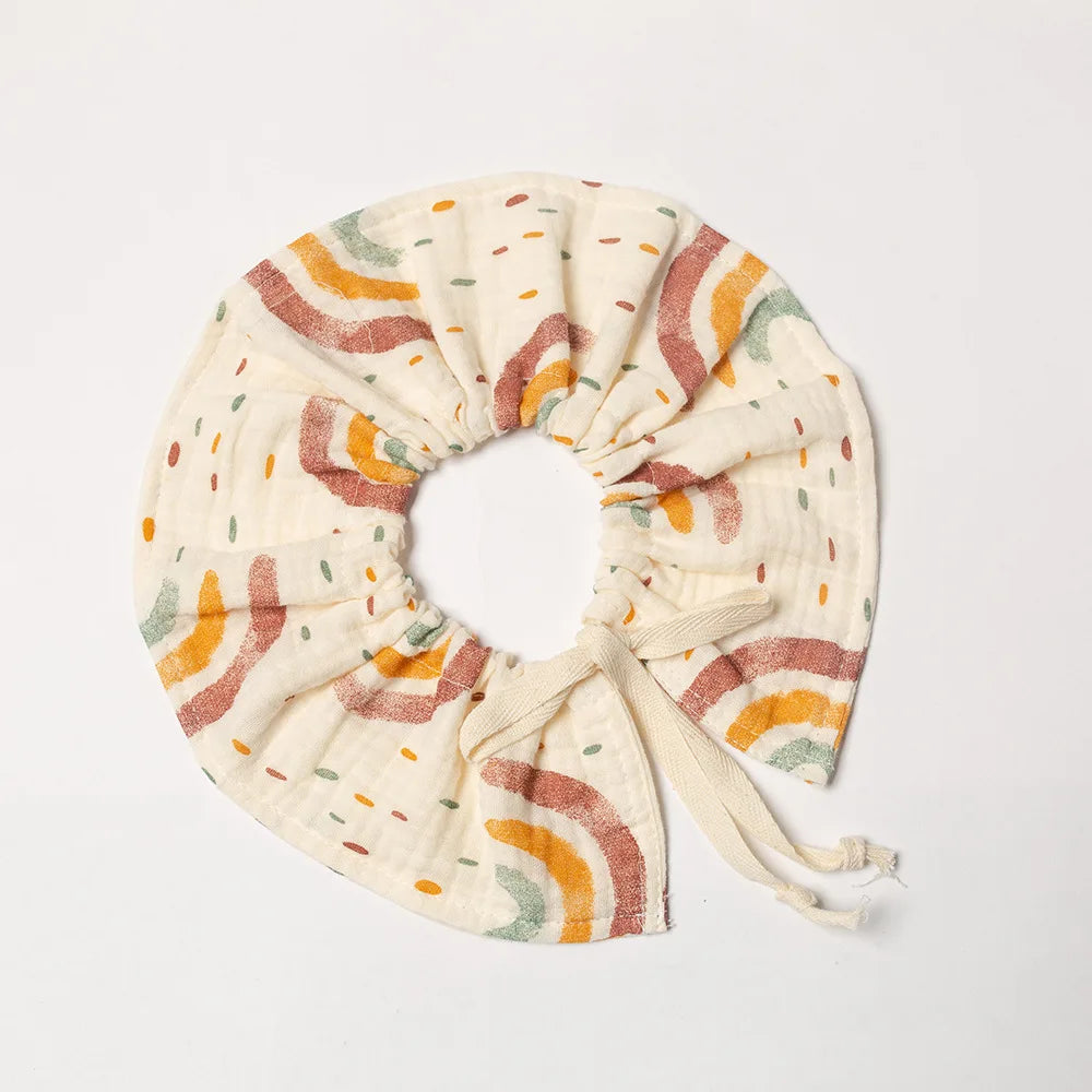 Cotton Gause Baby Bibs Fashion bib 360 Flower Newborn Bib Infant Burp Cloths Bandana Scarf for Kid Girl Boy Feeding Saliva Towel