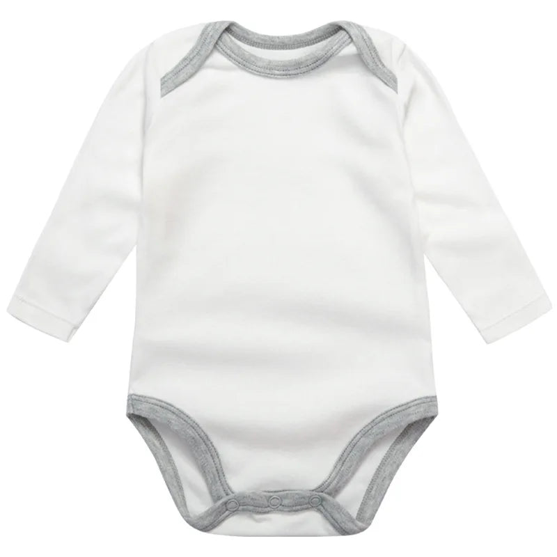 Baby Long Sleeve Bodysuits Newborn 100% Organice Cotton