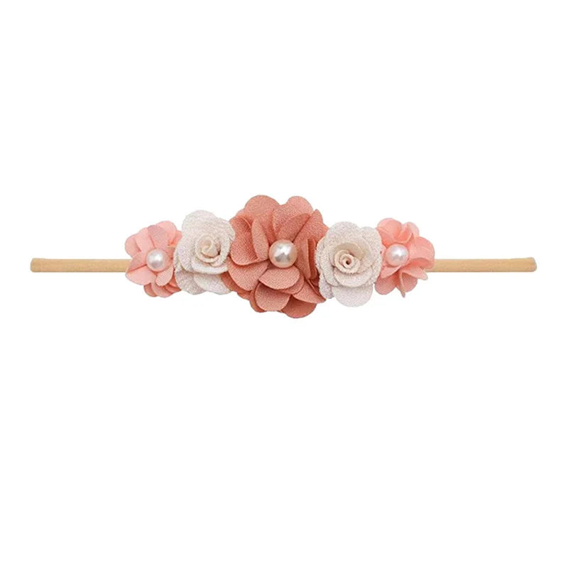 Baby Girl Newborn Elastic Flower Toddler Hair Band