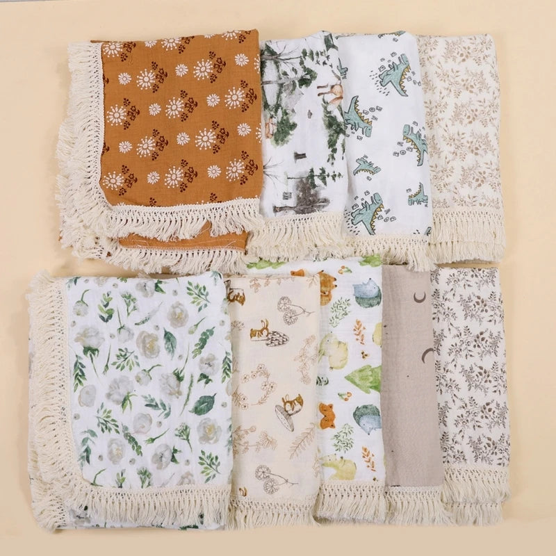 Breathable Muslin Baby Stroller Cotton Blanket