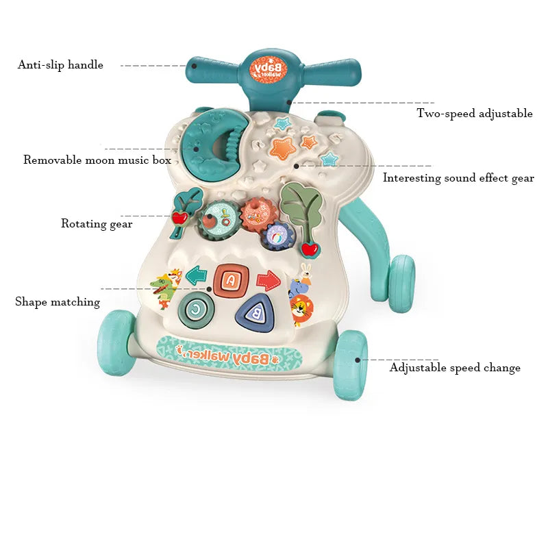 Baby Trolley Toys Multifunctional Hand Drum Music