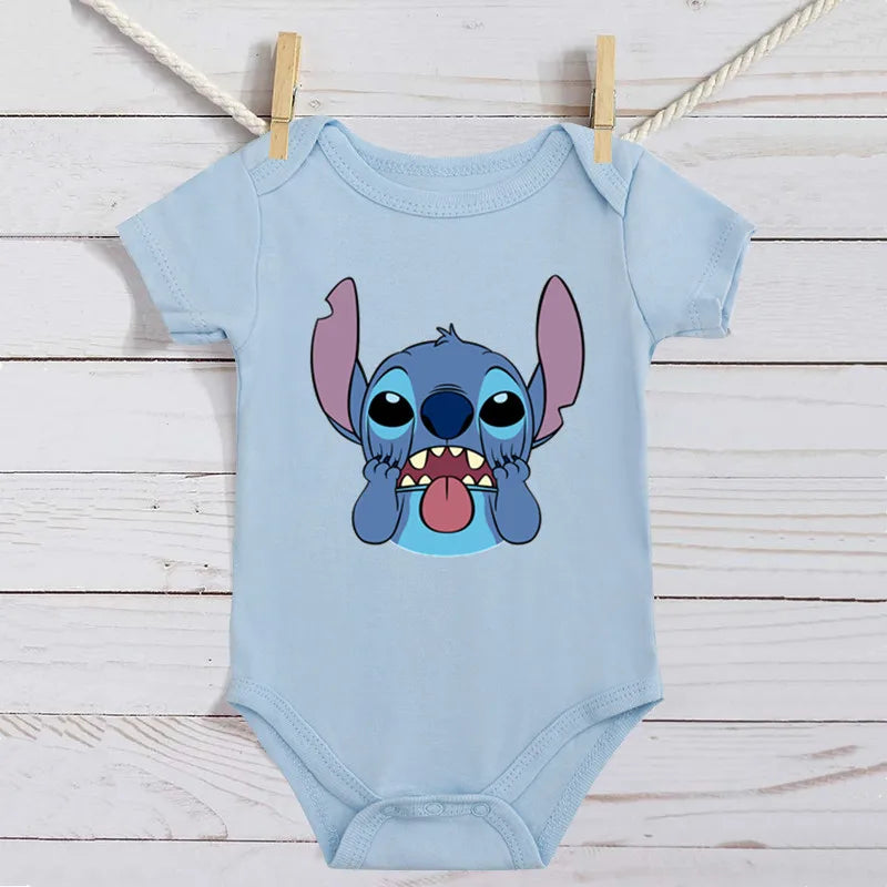 Cotton Newborn Baby Cute Disney Lilo & Stitch Bodysuit