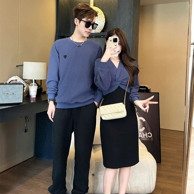 Family Clothes Korean Mom Daughter Girl Dress Sets
