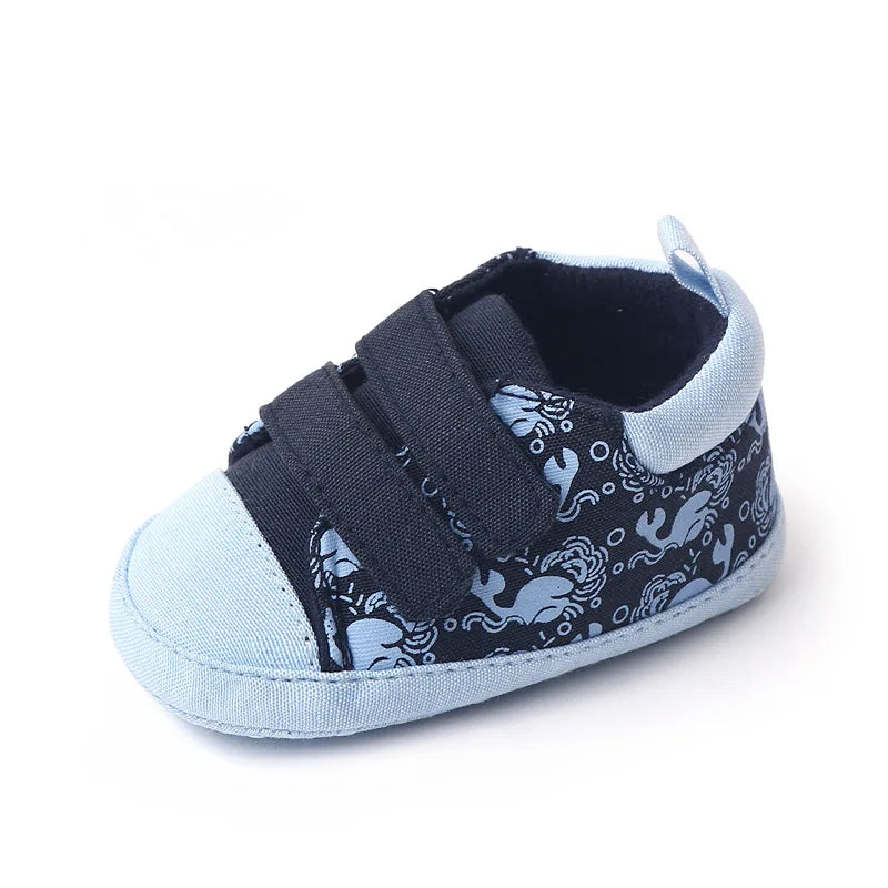 Brand Infant Baby Boys Shoes Cotton Anti-slip Sole Soft Newborn Toddler Crib Shoes Sneaker First Walkers Shoe for 1 Year Old Boy