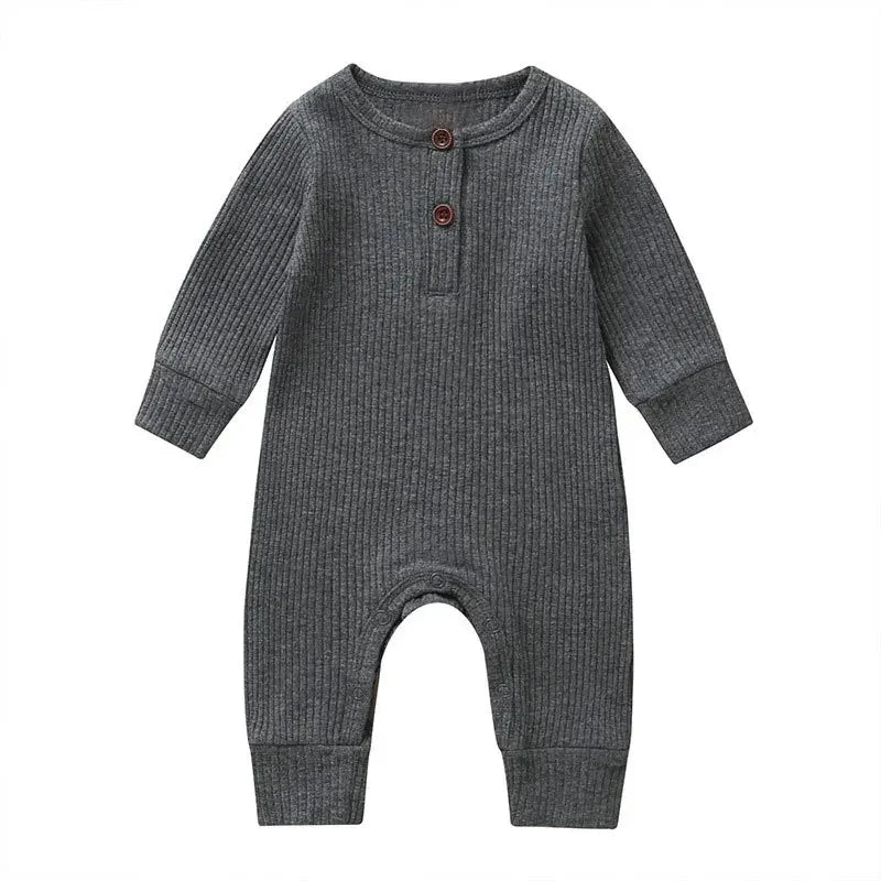 Baby Boys Girls Overalls Cotton Long Sleeve Jumpsuit
