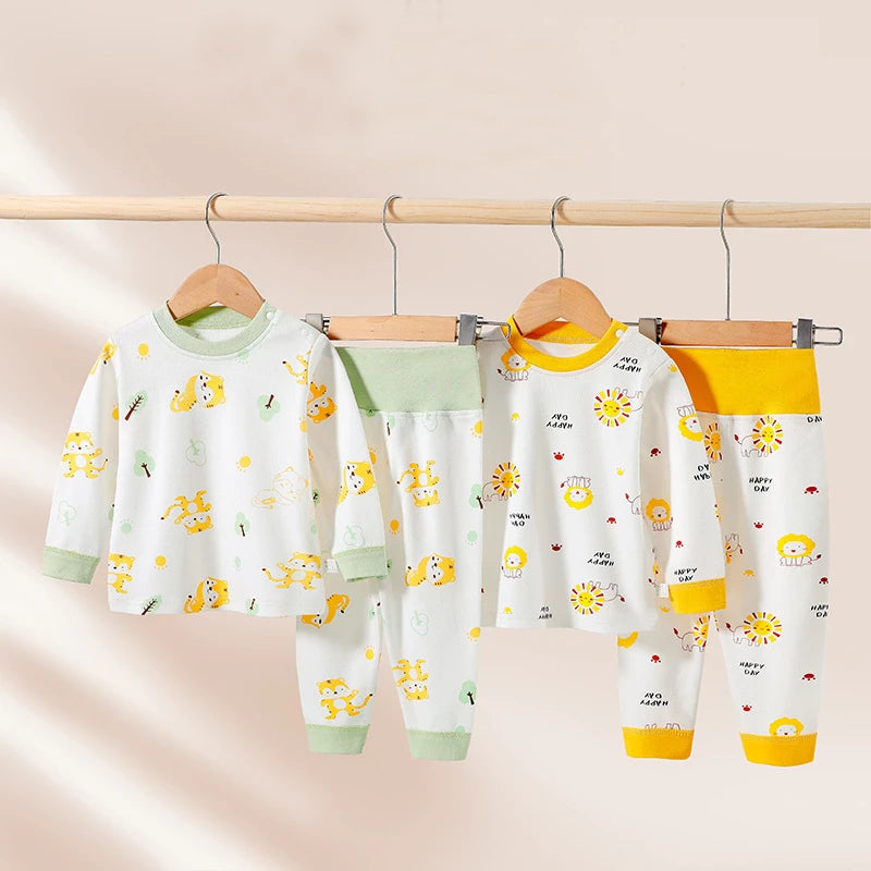 Cotton Underwear Set Infant Toddler Boy Girl Cartoon Printed 2 Pieces