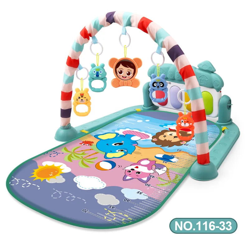 Baby Music Rack Play Mat Playmat Piano Keyboard Puzzle Carpet Gym Crawling Activity Rug Early Educational Toy For Infant Gift