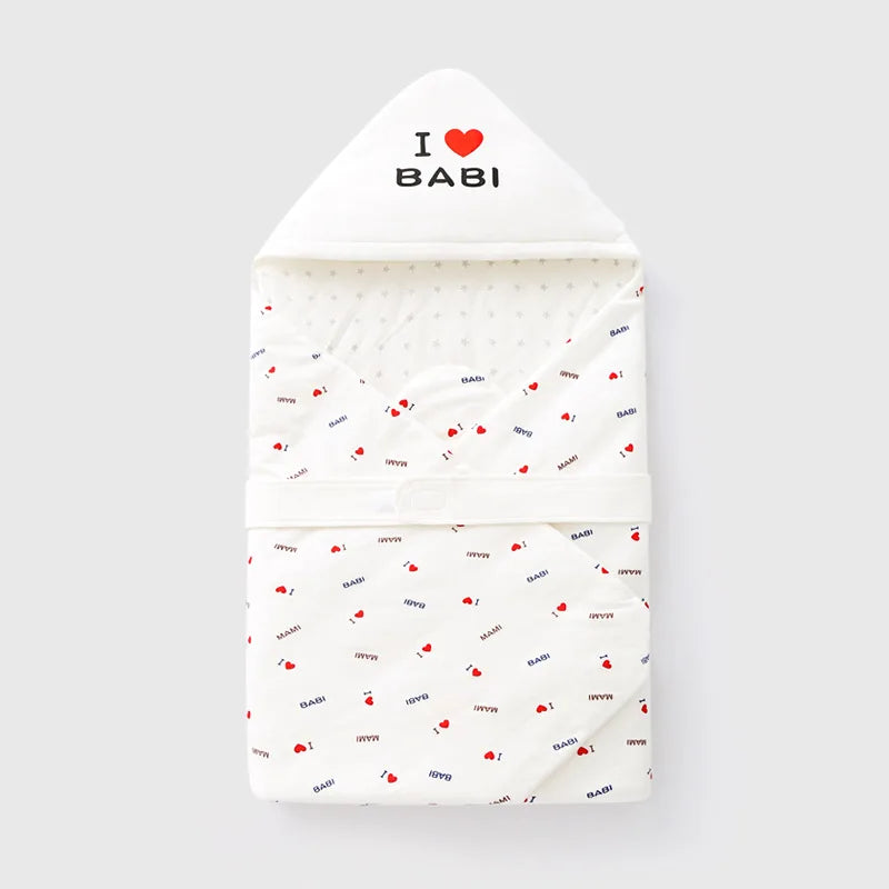 Baby Sleeping Bag Newborn Blanket Thickened Soft Swaddle Wrap Infant Birth Cotton Swaddle Bag Crib Newborn Boy Girl Blanket