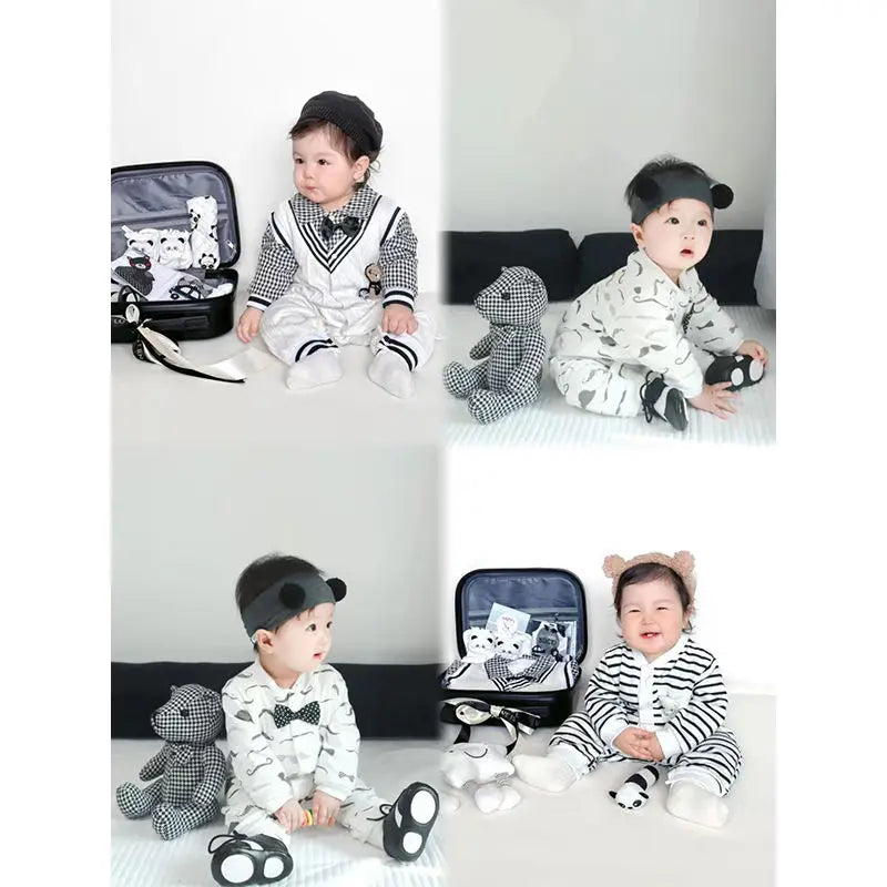 Newborn meeting gift box clothes suit baby gift first month old 100 days old baby birth meeting gift high-end