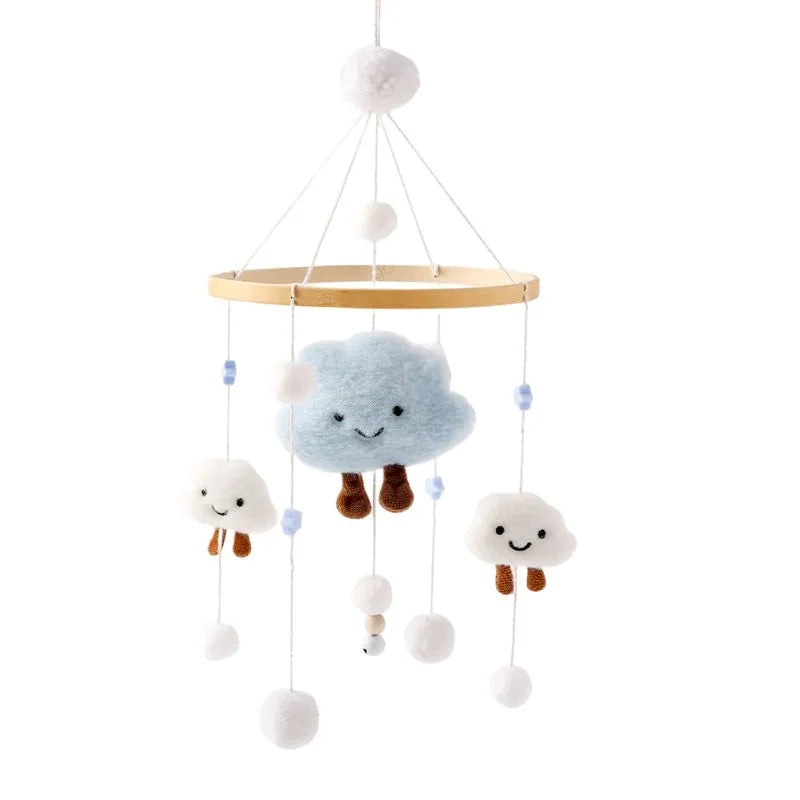 Baby Rattle Toy 0-12 Months Wooden Mobile On The Bed Newborn Music Box Bed Bell Hanging Toys Holder Bracket Infant Crib Boy Toys