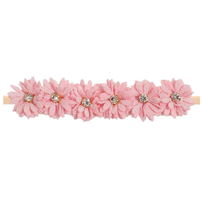 Baby Girl Newborn Elastic Flower Toddler Hair Band