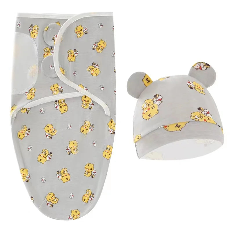 Baby Sleeping Bag Newborn Envelope Cocoon Wrap Swaddle Soft 100% Cotton 0-6 Months Sleep Blanket