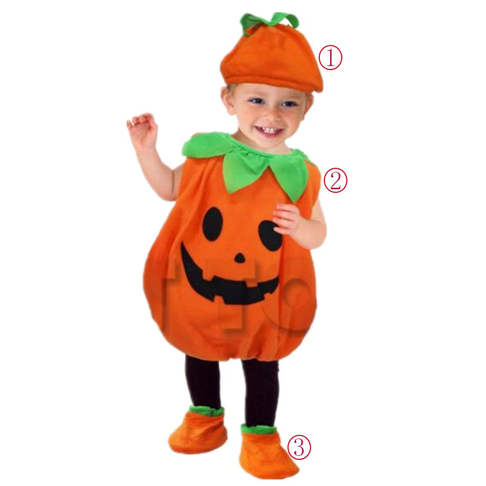 Halloween Costumes Baby Pumpkin Jumpsuit 0-3T