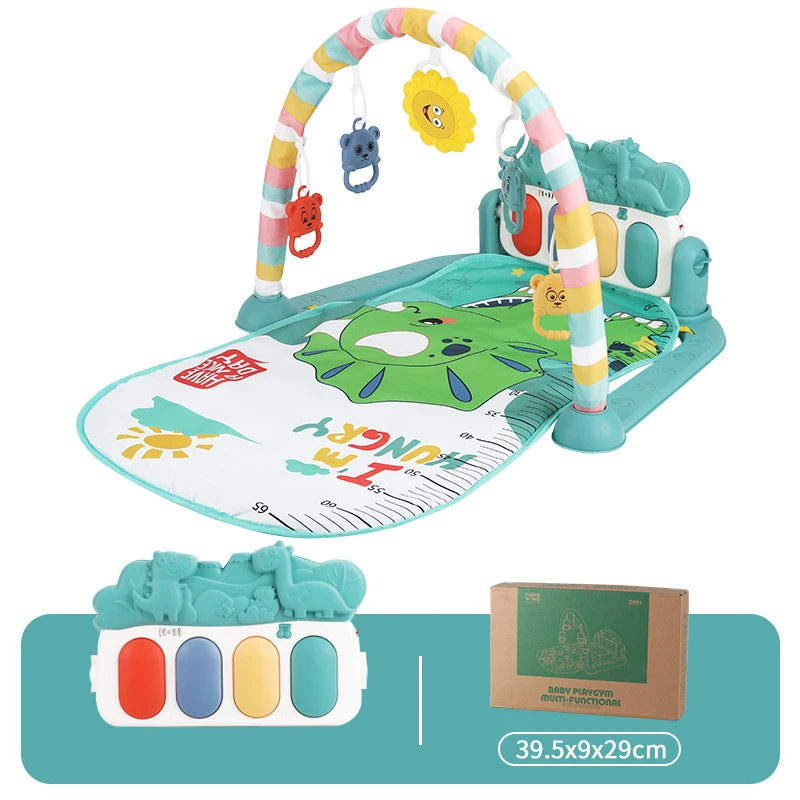 Baby Play Mat Baby Gym Play Piano Baby Activity Gym Mat with Music and Lights Piano Gym Baby Play Mat Gift for Babies Newborn