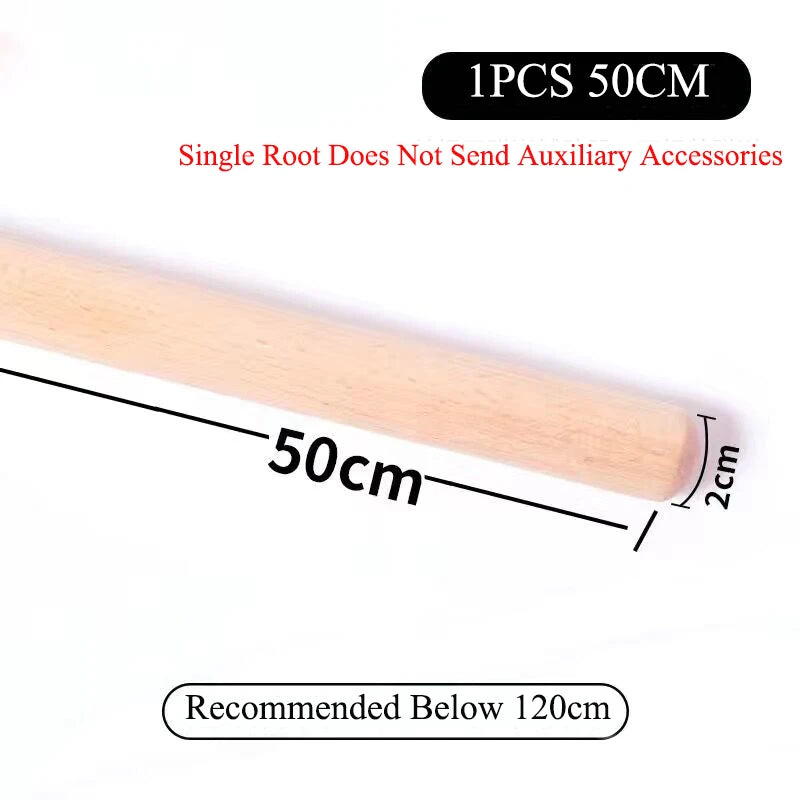 Body Sculpting Home Fitness Wooden Yoga Pole Open Shoulder Beauty Back Posture Corrector Multipurpose Pranayama Stick for Dance