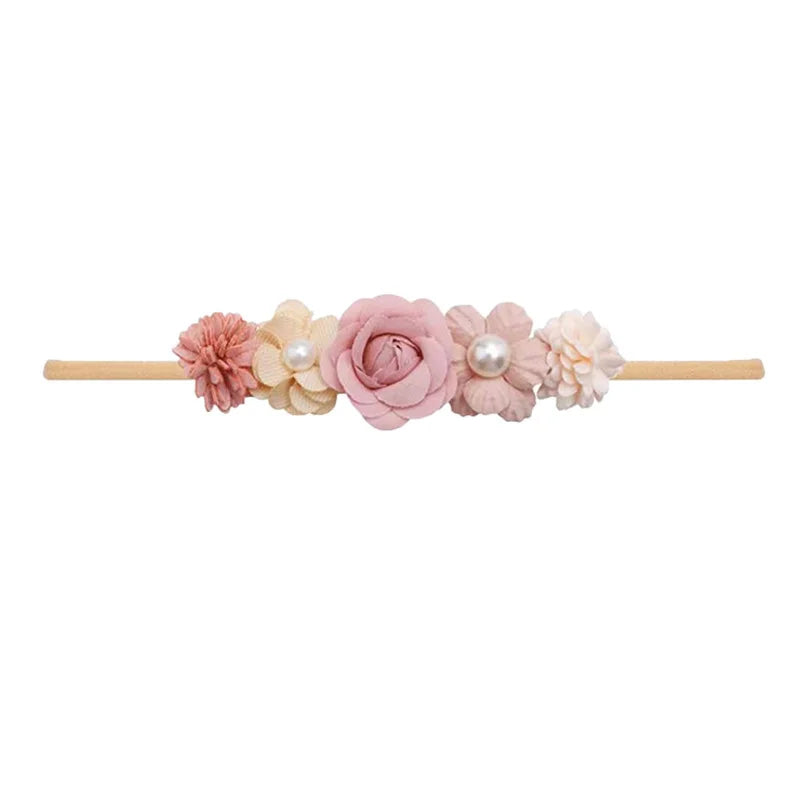 Baby Girl Newborn Elastic Flower Toddler Hair Band